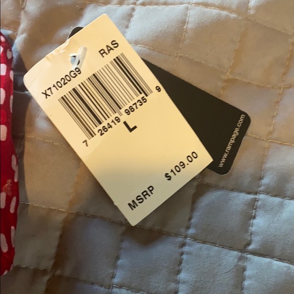 Pretty suit with cut outs and tie sides.  NWT - Picture 4 of 5